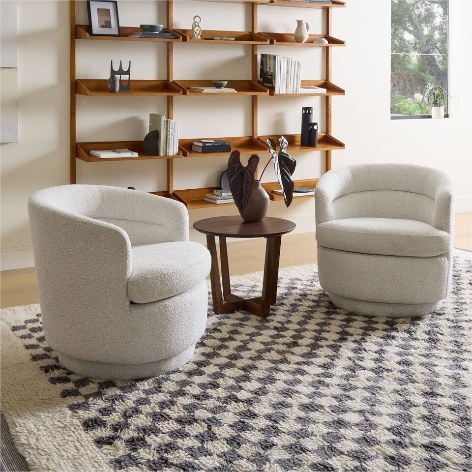 Viv Swivel Armchair West Elm UK